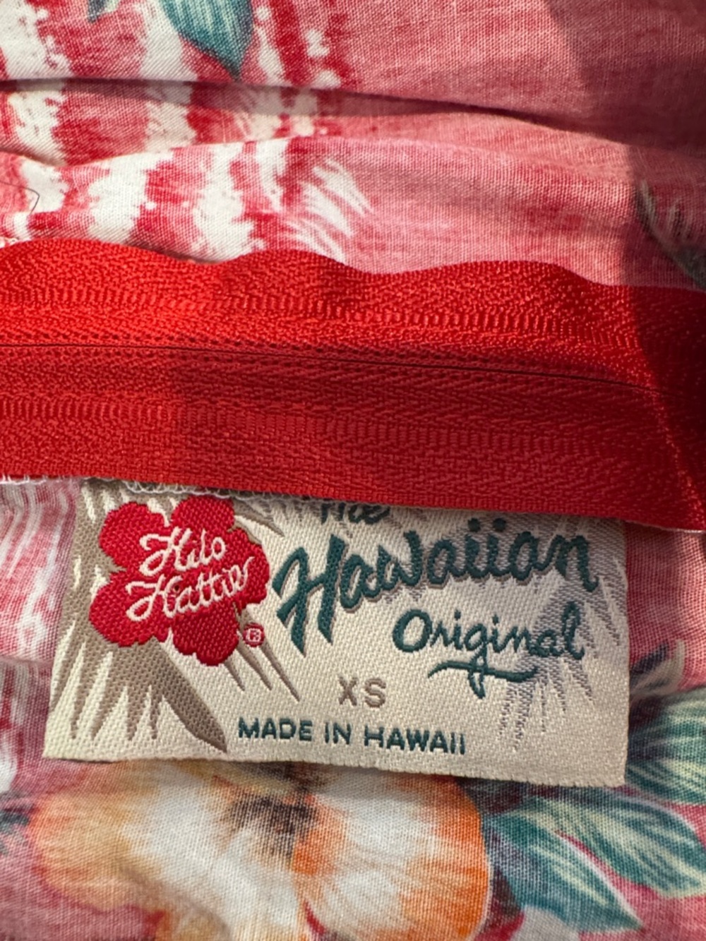 Hilo Hattie Tropical Floral Sundress in Red and Teal - Picture 2 of 9